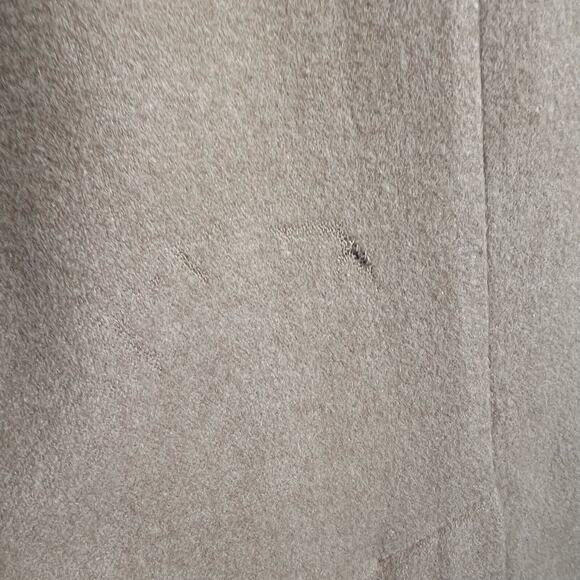 Fleurette Tan Camel Hair Double Breasted Overcoat Size Medium - Picture 14 of 14